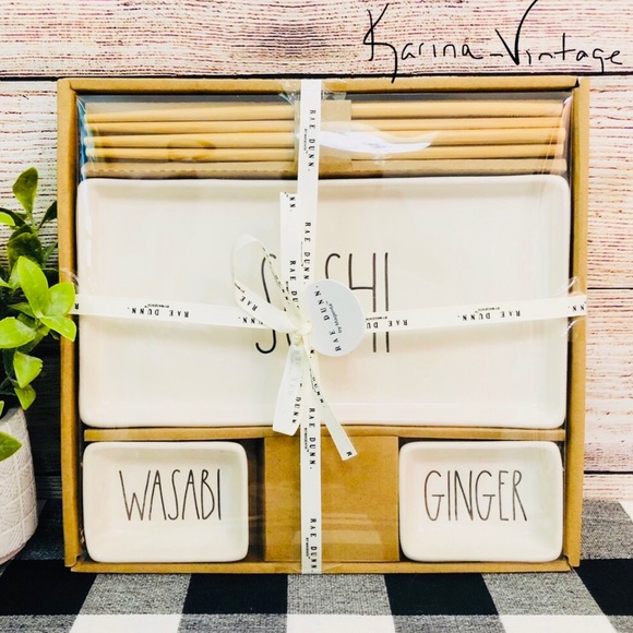 Rae Dunn Other - NEW Oriental Rae Dunn Sushi Serving Set